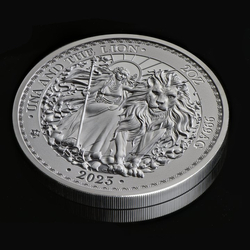 St Helena Una and the Lion 2 oz Silver 2023