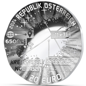 The Beauty of the Universe - Supernova coloured 20 Euro Silver 2024 Proof