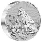 The Next Generation: Mother and Baby Dingo 10 oz Silver 2022 Piedfort Individual Bullion Coin