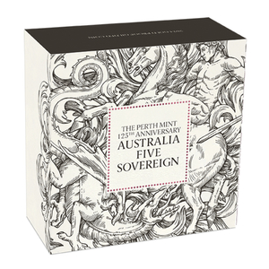 The Perth Mint’s 125th Anniversary - Australia Five Sovereign Gold 2024 Gilded Proof Coin