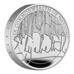 The Queens Reign - Commonwealth Silver £5 2022 Proof Piedfort 