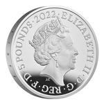 The Queen's Reign Honours and Investitures Silver £5 2022 Proof