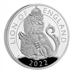 The Royal Tudor Beasts: Lion of England 1000 grams of Silver 2022 Proof