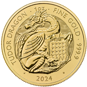 The Royal Tudor Beasts: The Tudor Dragon 1 oz Gold 2024