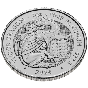 The Royal Tudor Beasts: The Tudor Dragon 1 oz Platinum 2024