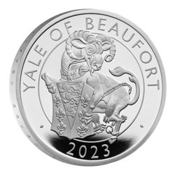 The Royal Tudor Beasts: The Yale of Beaufort 1 oz Silver 2023 Proof