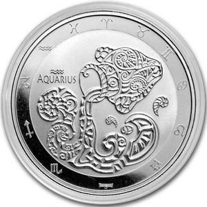 Tokelau: Zodiac Series - Aquarius 1 oz Silver 2024