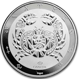 Tokelau: Zodiac Series - Cancer 1 oz Silver 2024