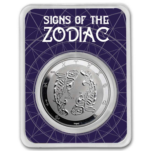 Tokelau: Zodiac Series - Pisces 1 oz Silver 2024 Slab