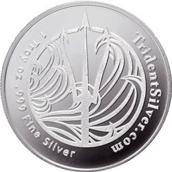 Trident 1 oz Silver Round