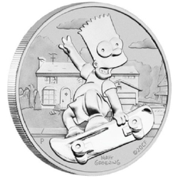 Tuvalu: Bart Simpson 1 oz Silver 2020