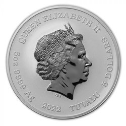 Tuvalu: Gods of Olympus - Aphrodite 5 oz Silver 2022