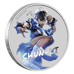 Tuvalu: Street Fighter - Chun Li colored 1 oz Silver 2022 (Coin in card)