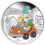 Tuvalu: The Simpson - Krustylu Studios colored 1 oz Silver 2022 Proof 