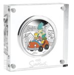 Tuvalu: The Simpson - Krustylu Studios colored 1 oz Silver 2022 Proof 