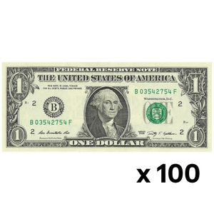 USA Banknote 1 Dollar (1 U.S. dollar / 1 USD) 100 pieces