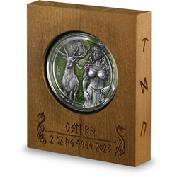 Valkyries: colored ostara 2 oz Silver 2023 Ultra High Relief