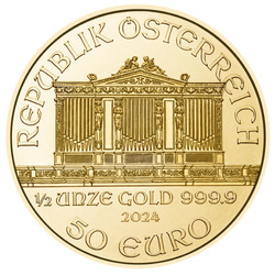 Vienna Philharmonic 1/2 oz Gold 2024