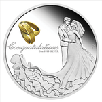 Wedding colored 1 oz Silver 2022 Proof