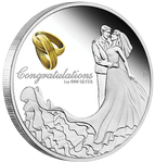 Wedding colored 1 oz Silver 2022 Proof