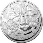 Wildflowers of Australia: Waratah 1 oz Silver 2022