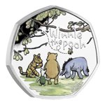 Winnie the Pooh and Friends colored Silver 2022 Proof