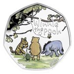 Winnie the Pooh and Friends colored Silver 2022 Proof