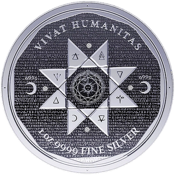 Tokelau: Vivat Humanitas 1 oz Plata 2022 Proof
