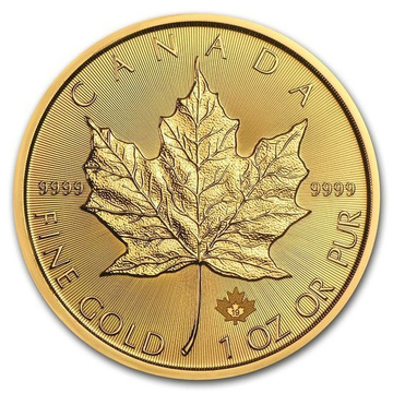 Hoja de arce canadiense 1 onza Oro Varias cosechas
