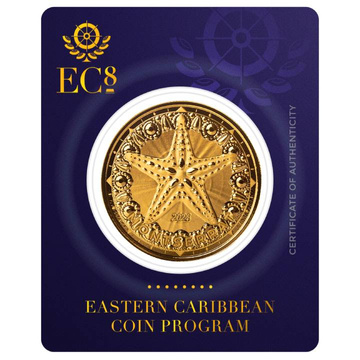 Estrella de mar de Montserrat – Moneda de oro 1 oz 2024
