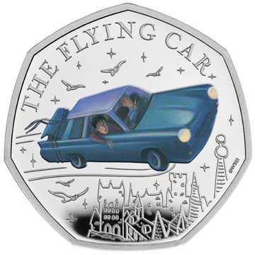Harry Potter: Black Lake de color 50p Plata 2024 Proof