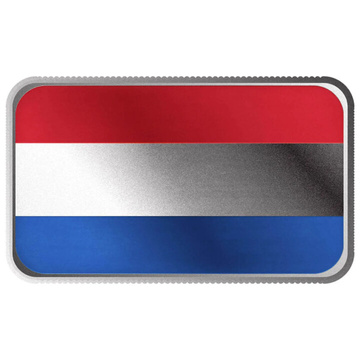 Scottsdale Mint Netherlands Flag coloured 1 oz Lingote de Plata