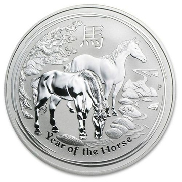 Lunar II: Año del Caballo 1000 gramos de Plata 2014