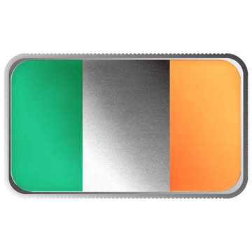 Scottsdale Mint Irlanda Bandera de color 1 oz Silver Bar