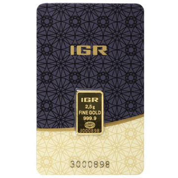 IGR lingote 2,5 gramos Oro LBMA GD Refiner