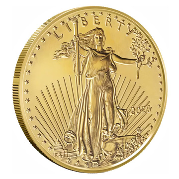 Águila estadounidense de 1/2 onza de oro 2026