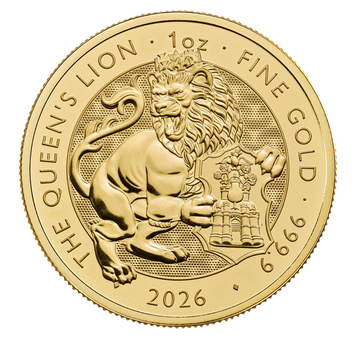 The Royal Tudor Beasts: The Queen’s Lion 1 Onza Oro 2026