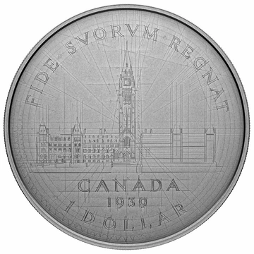 Canada: Emanuel Hahn’s Original Sketch - Parliament 5 uncji Srebra 2024 Antiqued Coin