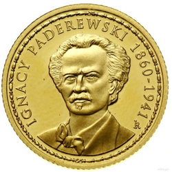  Niue: Väter der polnischen Unabhängigkeit - Ignacy Paderewski 1/4 oz Gold 2018 Proof