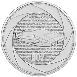  Six Decades of 007: Bond Films of the 70s 1 oz Silber 2024