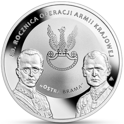 80th Anniversary of the Armia Krajowa Operation "Ostra Brama" 10 PLN Silber 2024 Proof 