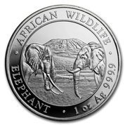 African Wildlife: Somalia Elephant 1 oz Silber 2020