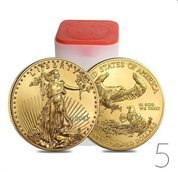 American Eagle 1 oz Gold 2021 PAKET 5 Stück