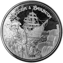 Antigua & Barbuda: Rum Runner 1 oz Silber 2023 Prooflike (coin in capsule)