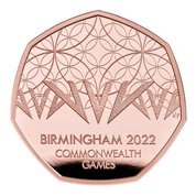 Birmingham 2022 Commonwealth Games UK 50p Gold Proof Coin