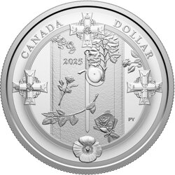 Canada: Tomb of the Unknown Soldier Dollar Silber 2025 Proof Coin 