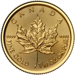 Canadian Maple Leaf 1/10 oz Gold 2025