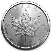 Canadian Maple Leaf 1 oz Silber 2022