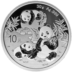 Chinese Panda 30 gram Silver 2025