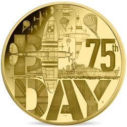 France: D-day 75th Anniversary 1 oz Gold 2019 Proof